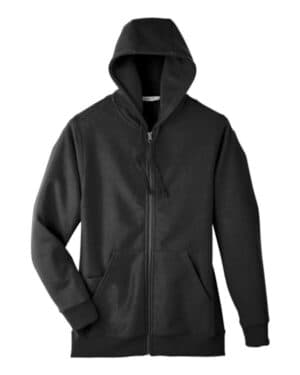 BLACK TT95 unisex zone hydrosport heavyweight full-zip hooded sweatshirt