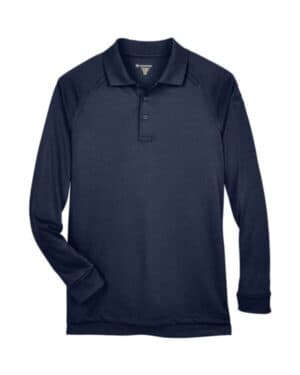 DARK NAVY Harriton M211L men's advantage long sleeve tactical polo