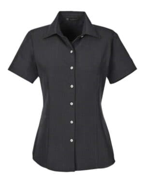 BLACK Harriton M560W women's barbados textured campshirt