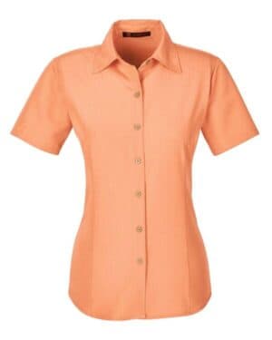 Harriton M560W women's barbados textured campshirt