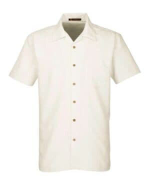 Harriton M560 men's barbados textured campshirt