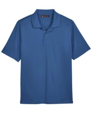 POOL BLUE Harriton M348 men's advantage snag protection plus polo