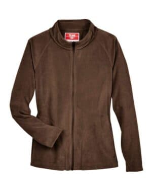 SPORT DARK BROWN Team 365 TT90W women's campus microfleece jacket