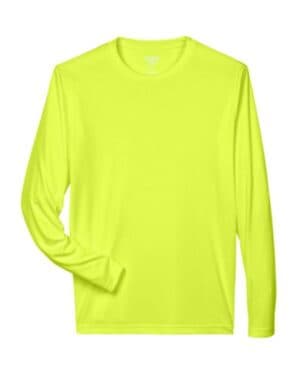 SAFETY YELLOW Team 365 TT11L men's zone performance long sleeve t-shirt