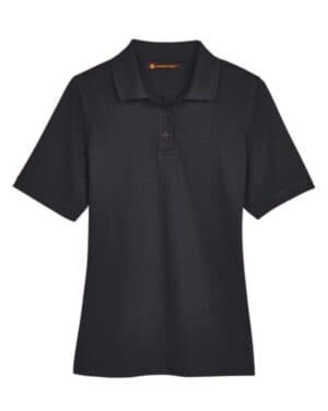 BLACK Harriton M348W women's advantage snag protection plus polo