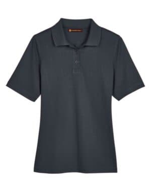 DARK CHARCOAL Harriton M348W women's advantage snag protection plus polo