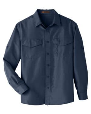 NAVY Harriton M580L men's key west performance staff shirt