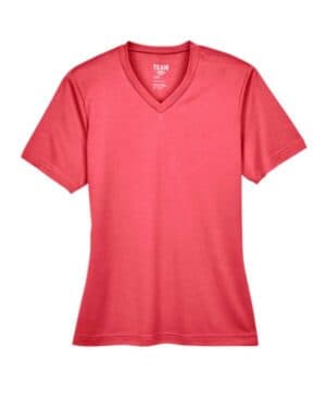 SPORT RED HEATHER Team 365 TT11HW women's sonic heather performance t-shirt