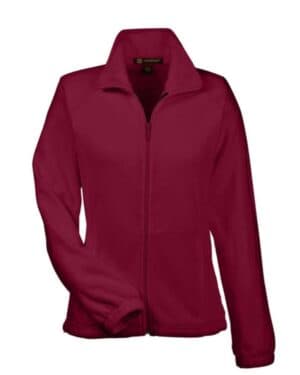 WINE Harriton M990W women's full-zip fleece