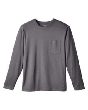 DARK CHARCOAL M118L unisex charge snag and soil protect long sleeve t-shirt