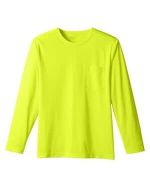 SAFETY YELLOW M118L unisex charge snag and soil protect long sleeve t-shirt