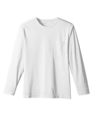 WHITE M118L unisex charge snag and soil protect long sleeve t-shirt