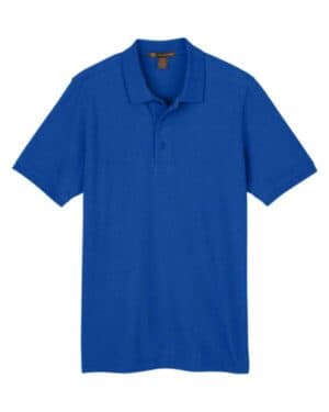 TRUE ROYAL Harriton M205 men's valiant cotton snag protect polo