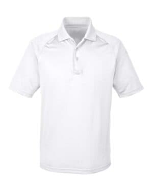 WHITE Harriton M211 men's advantage tactical performance polo