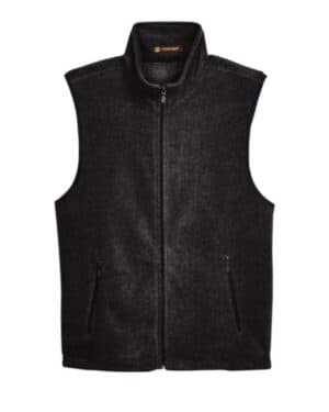 Harriton M985 unisex fleece full-zip vest