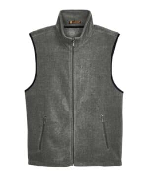 Harriton M985 unisex fleece full-zip vest