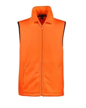 Harriton M985 unisex fleece full-zip vest