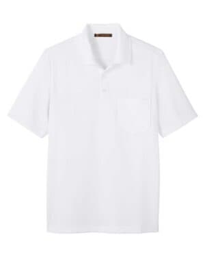 WHITE M348P men's advantage snag protection plus il pocket polo