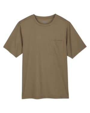 COYOTE BROWN Harriton M118 unisex charge snag and soil protect t-shirt