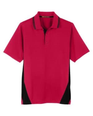 RED/ BLACK M386 men's flash snag protection plus il colorblock polo