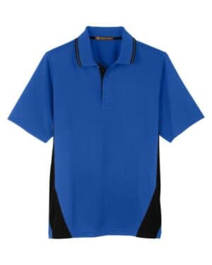 TRUE ROYAL/ BLACK M386 men's flash snag protection plus il colorblock polo