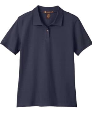 NAVY Harriton M200W women's cotton polo