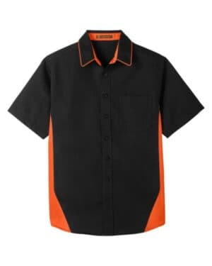 Harriton M586 men's flash il colorblock shirt