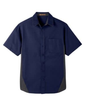 DARK NAVY/ DARK CHARCOAL Harriton M586 men's flash il colorblock shirt