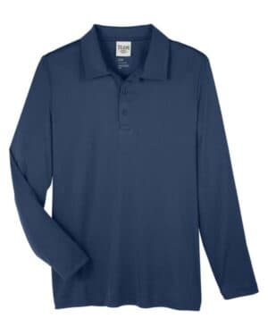 SPORT DARK NAVY Team 365 TT51L men's zone performance long sleeve polo