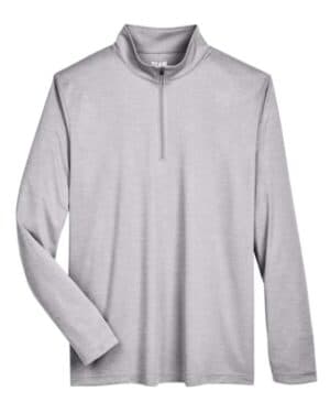ATHLETIC HEATHER TT31H men's zone sonic heather performance quarter-zip pullover