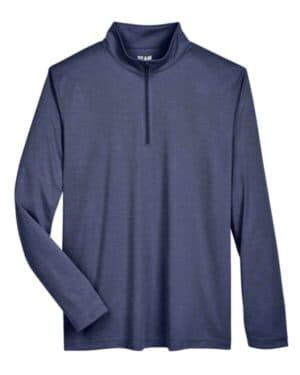 SPORT DARK NAVY HEATHER TT31H men's zone sonic heather performance quarter-zip pullover