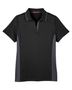 BLACK/ DARK CHARCOAL M386W women's flash snag protection plus il colorblock polo