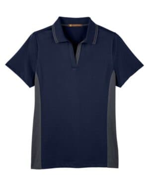 DARK NAVY/ DARK CHARCOAL M386W women's flash snag protection plus il colorblock polo