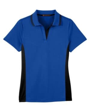 TRUE ROYAL/ BLACK M386W women's flash snag protection plus il colorblock polo