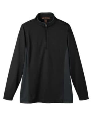 BLACK/ DARK CHARCOAL M786W women's flash snag protection plus il colorblock quarter-zip pullover