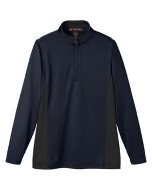 DARK NAVY/ DARK CHARCOAL M786W women's flash snag protection plus il colorblock quarter-zip pullover
