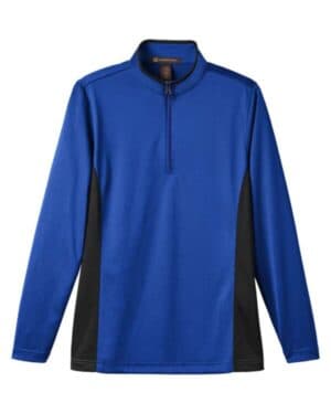 TRUE ROYAL/ BLACK M786W women's flash snag protection plus il colorblock quarter-zip pullover