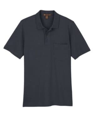 DARK CHARCOAL M205P men's valiant cotton snag protect pocket polo