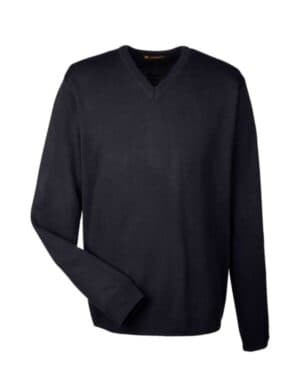 BLACK Harriton M420 men's pilbloc v-neck sweater