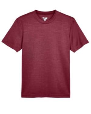 SPORT MAROON HEATHER Team 365 TT11HY youth sonic heather performance t-shirt
