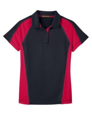 BLACK/ RED/ DARK CHARCOAL M385W women's advantage snag protection plus il colorblock polo