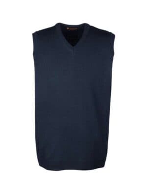 DARK NAVY Harriton M415 men's pilbloc v-neck sweater vest