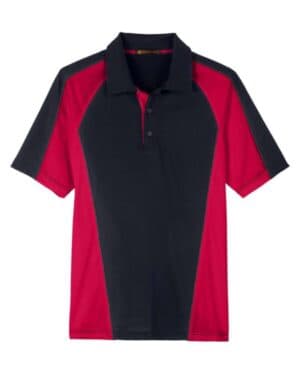 BLACK/ RED/ DARK CHARCOAL M385 men's advantage snag protection plus il colorblock polo