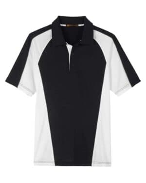 BLACK/ WHITE/ DARK CHARCOAL M385 men's advantage snag protection plus il colorblock polo