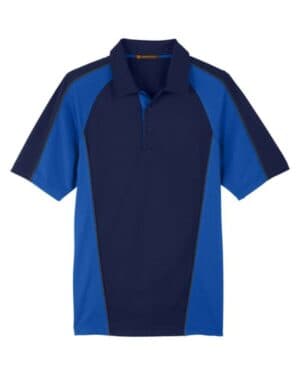 DARK NAVY/ TRUE ROYAL/ DARK CHARCOAL M385 men's advantage snag protection plus il colorblock polo