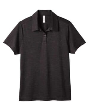 BLACK HEATHER TT51HW women's zone sonic heather performance polo