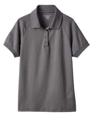 DARK CHARCOAL Harriton M208W women's charge snag and soil protect polo