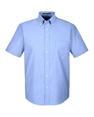 LIGHT BLUE M600S men's oxford short sleeve with stain-release
