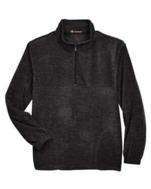 Harriton M980 men's quarter-zip fleece pullover
