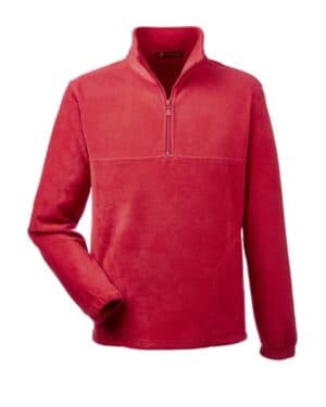 RED Harriton M980 men's quarter-zip fleece pullover